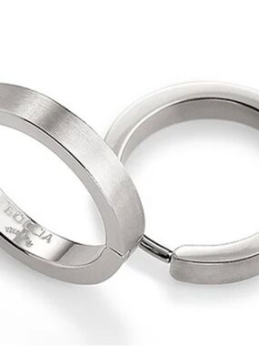 Classic Small Hoop Huggie Earrings - Silver